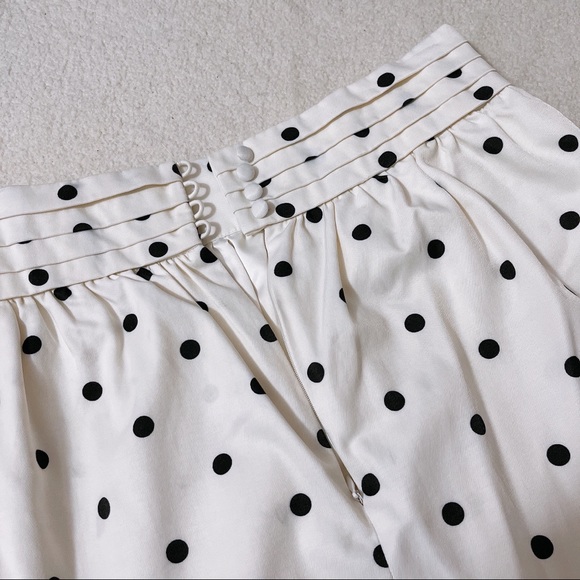[CLUB MONACO] HIGH-WAISTED DOTTED MIDI SKIRT - Picture 5 of 7